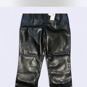 Good American Shiny Black Pants